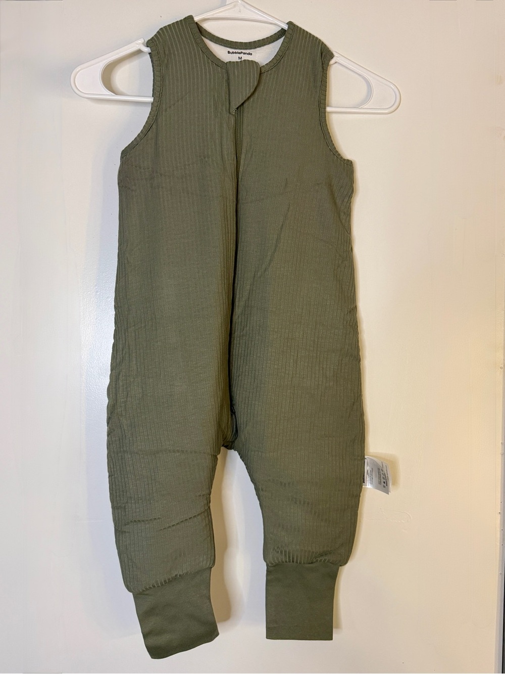 BubblePanda Rayon Bamboo Sleep Sack With Feet 6-12 Months Olive Drab
